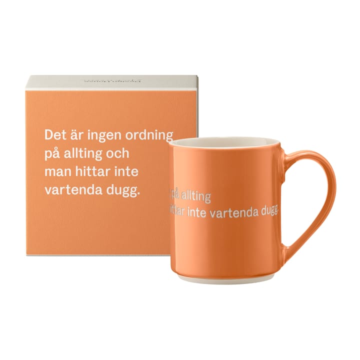 Tazza Astrid Lindgren, "Det är ingen ordning..." - Testo in svedese - Design House Stockholm