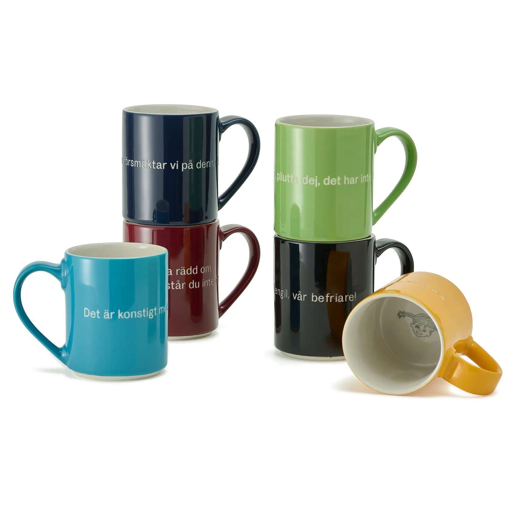 Tazza Astrid Lindgren, "Det är konstigt med mig…", Testo in svedese Design House Stockholm