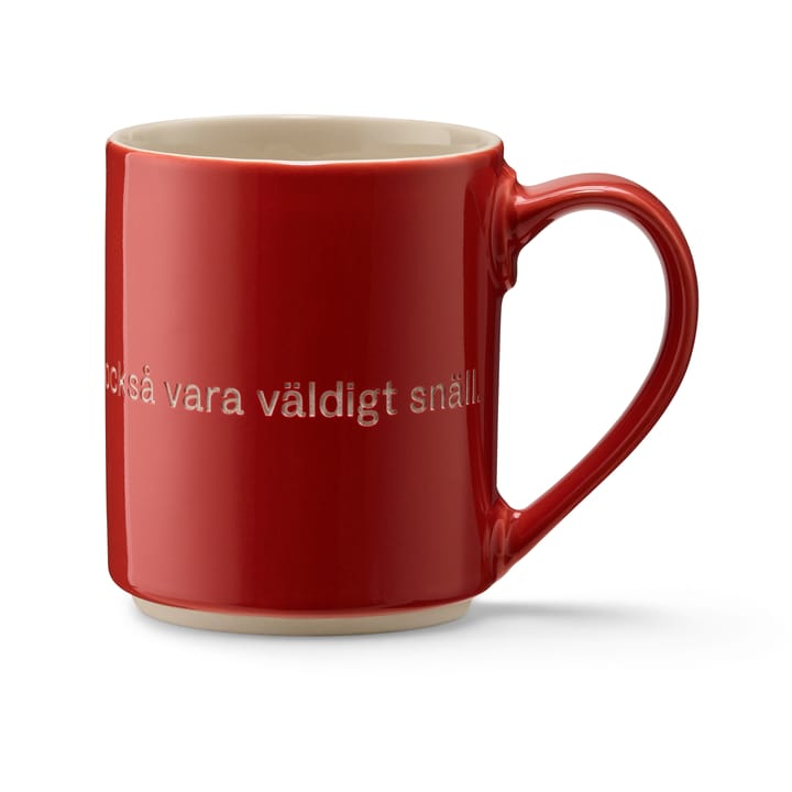 Tazza Astrid Lindgren, "If you are very strong" - rosso-svedese - Design House Stockholm