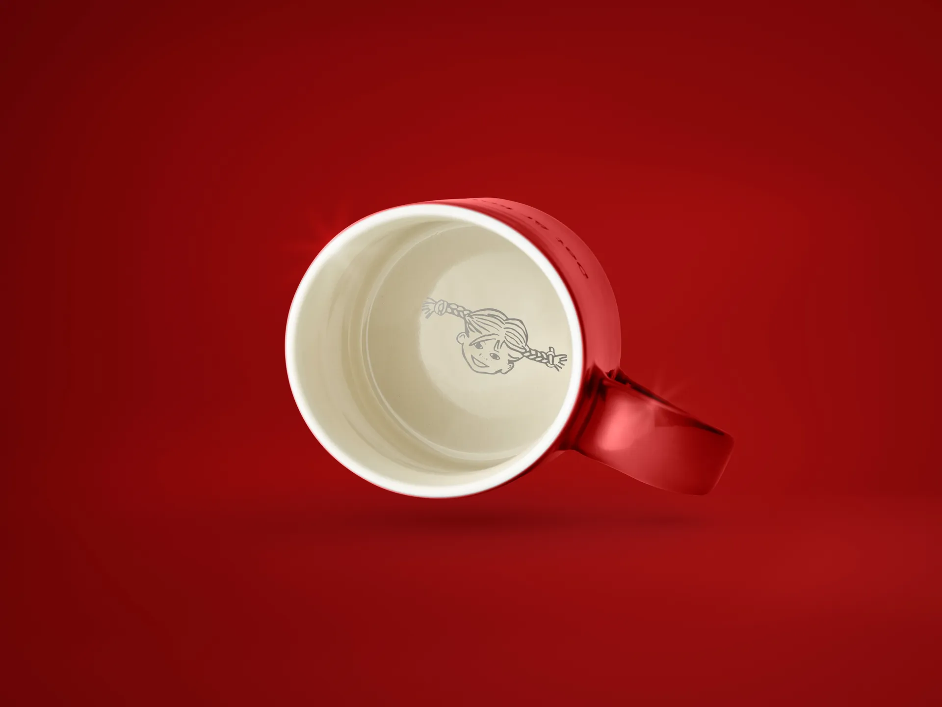 Tazza Astrid Lindgren, "If you are very strong", rosso-svedese Design House Stockholm