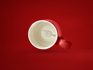 Tazza Astrid Lindgren, "If you are very strong" - rosso-svedese - Design House Stockholm