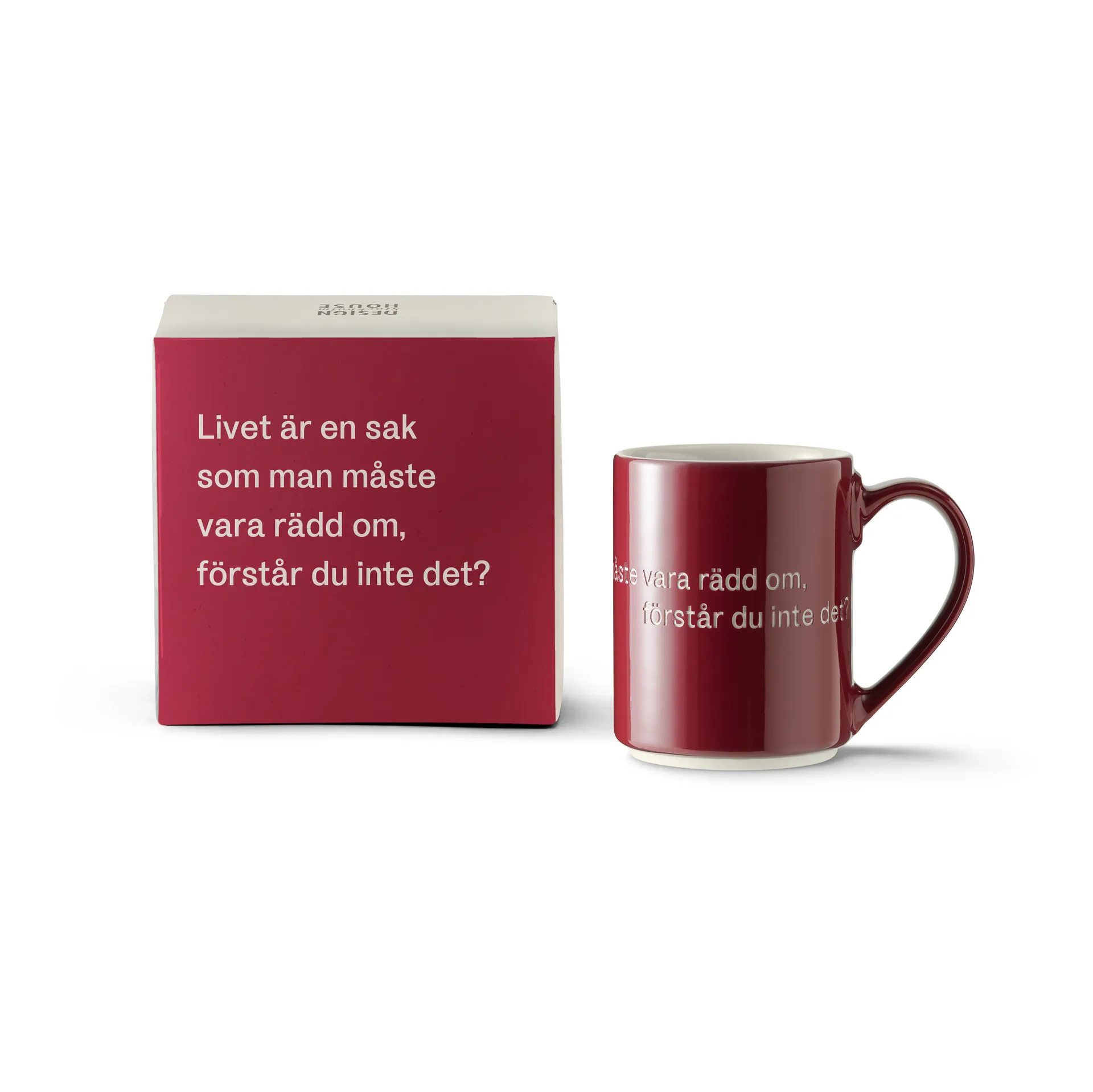 Tazza Astrid Lindgren, 'Livet är en sak', Testo in svedese Design House Stockholm