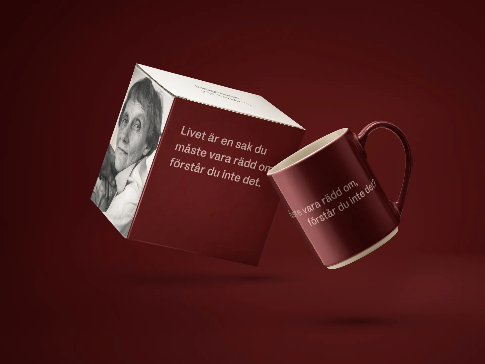 Tazza Astrid Lindgren, 'Livet är en sak', Testo in svedese Design House Stockholm