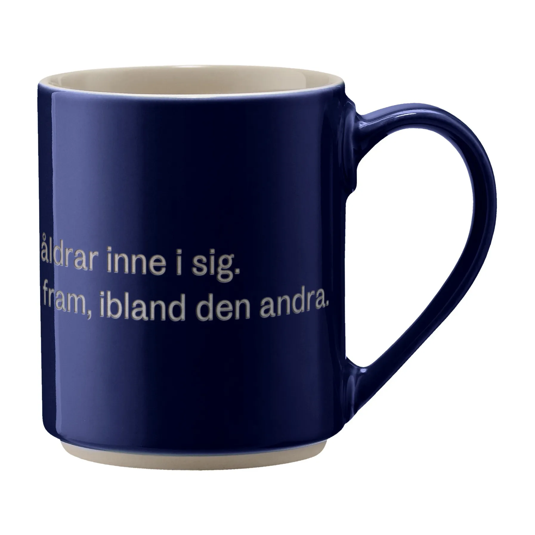 Tazza Astrid Lindgren "Man har ju alla åldrar..", Testo svedese Design House Stockholm