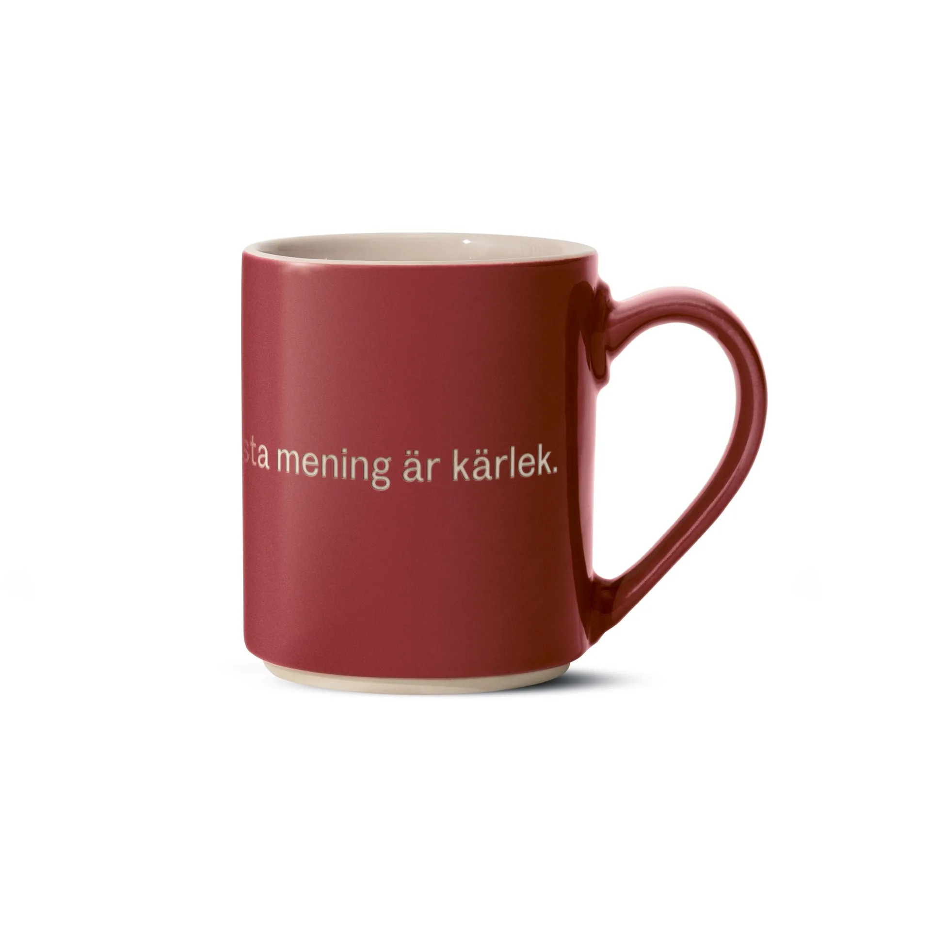 Tazza di Astrid Lindgren, ja, jag tror att livets…, Testo svedese Design House Stockholm