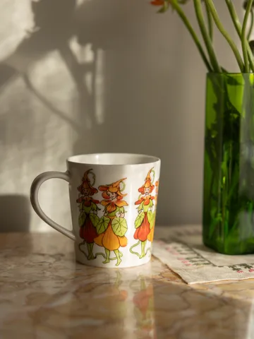 Tazza Nasturtium con manico 40 cl - Bianco - Design House Stockholm