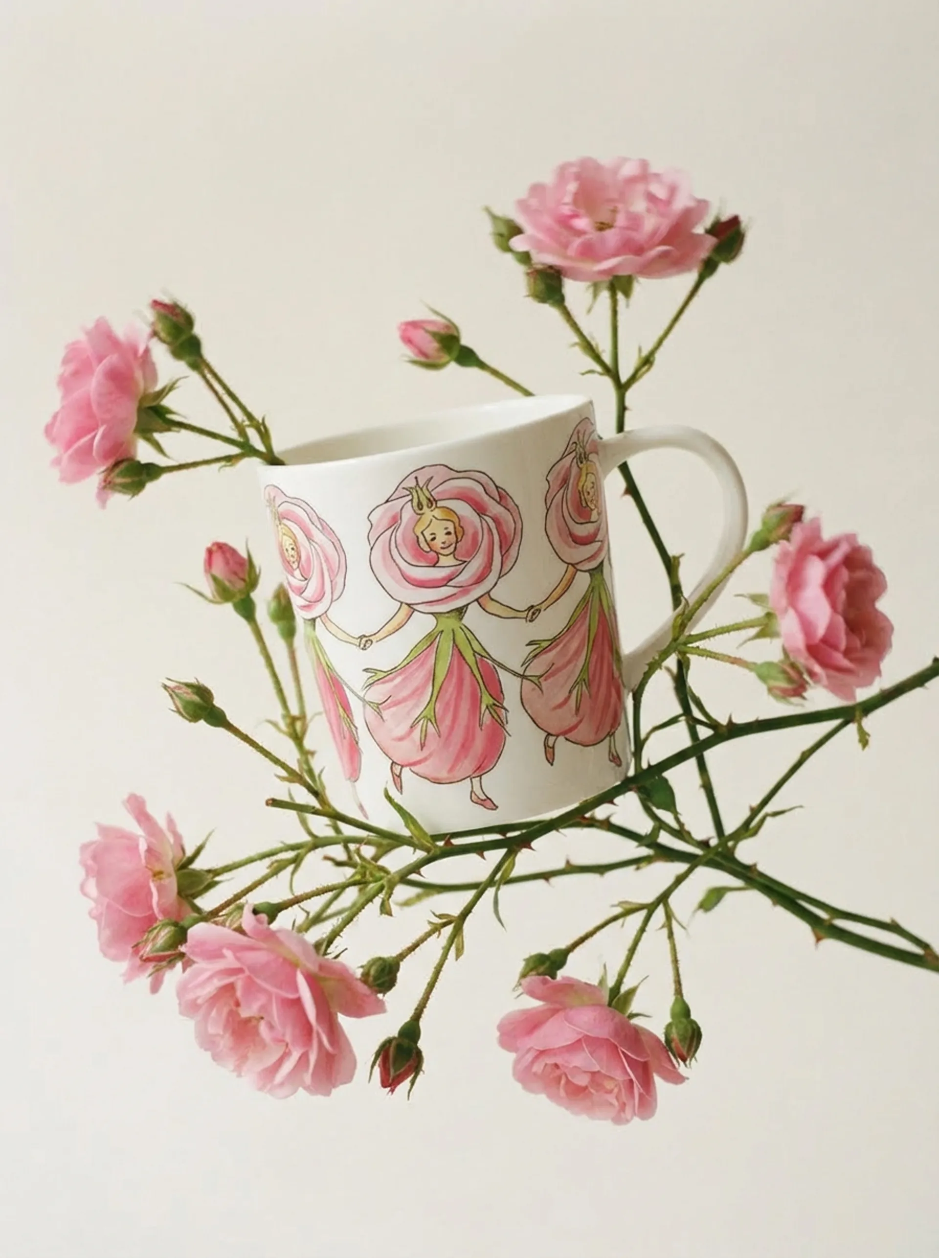 Tazza rosa con manico, 40 cl Design House Stockholm