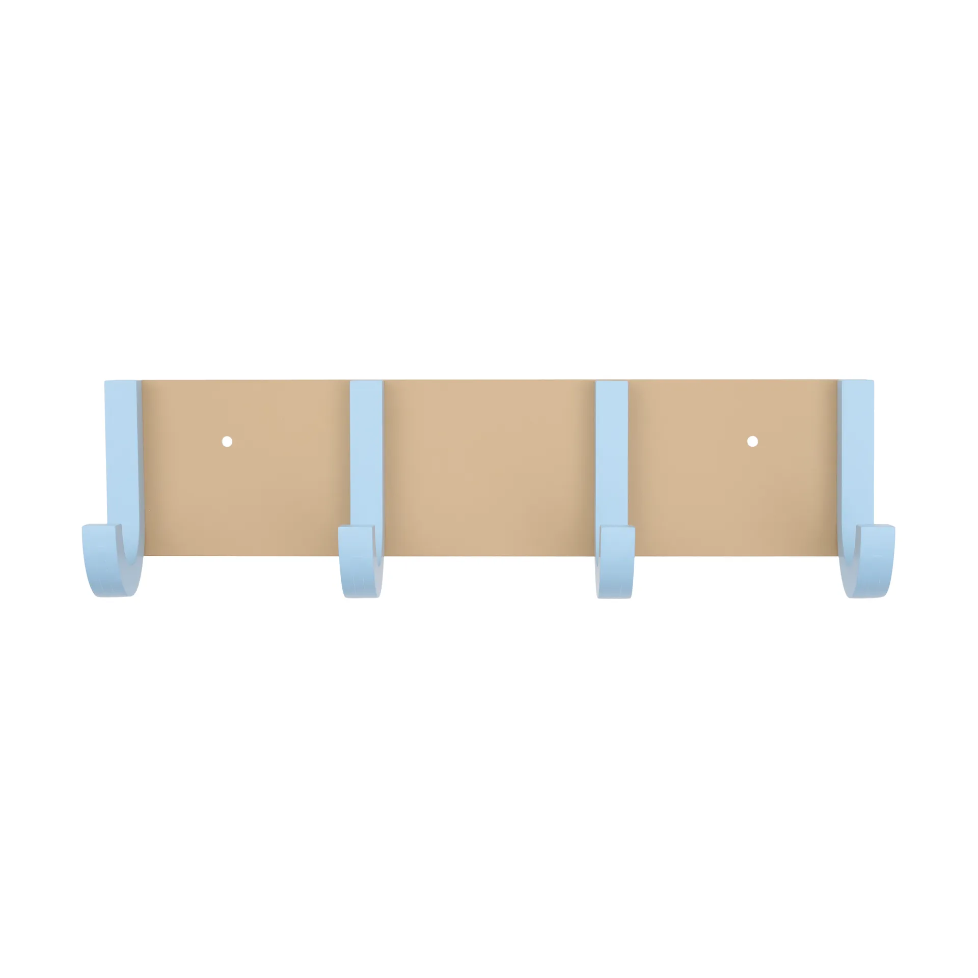 Appendiabiti Jay 4 ganci, Beige-light blue Design Letters