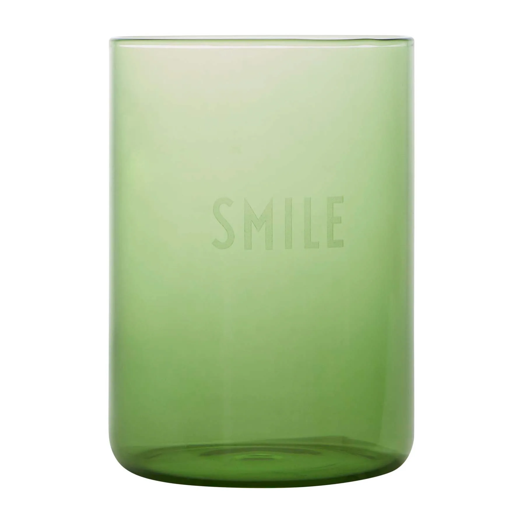Bicchiere Favourite Design Letters 35 cl, Smile-green Design Letters
