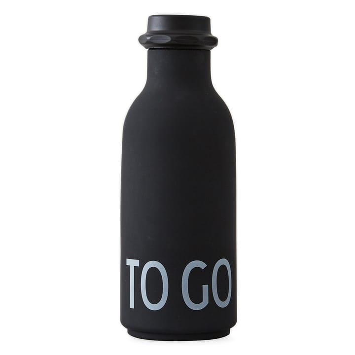 Bottiglia TO GO Design Letters  - nero - Design Letters