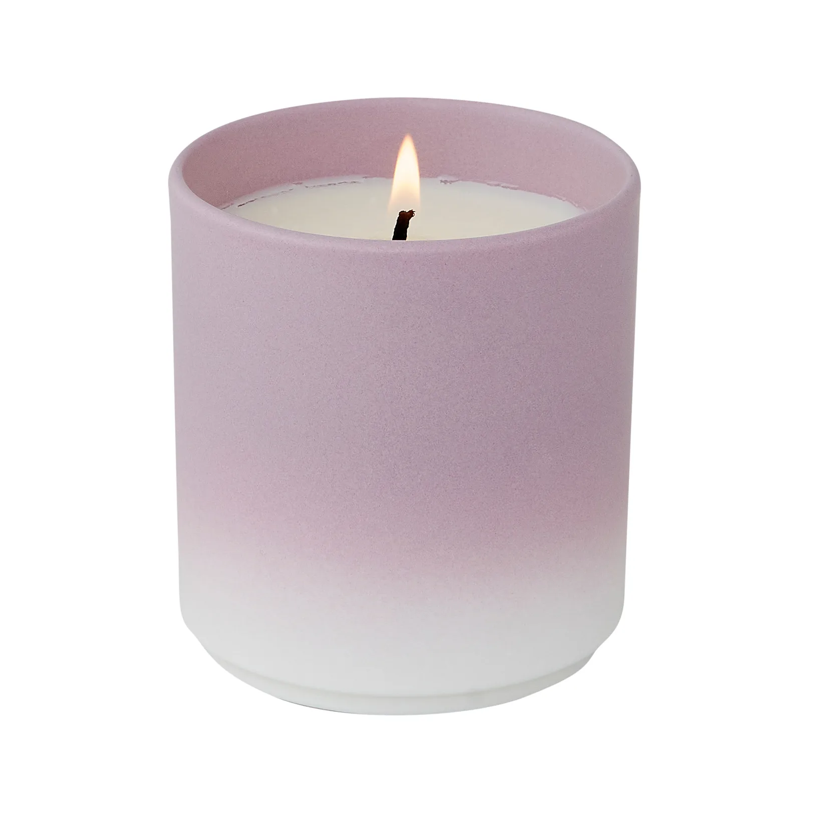 Candela profumata Design Letters dip dye Ø 8 cm, Lavender Design Letters