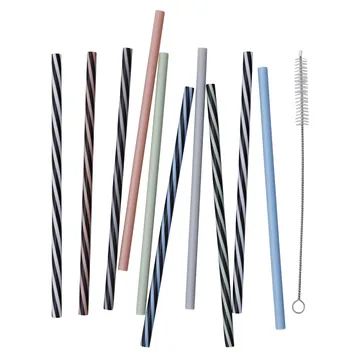 Cannuccia Design Letters confezione da 10 - multicolore - Design Letters