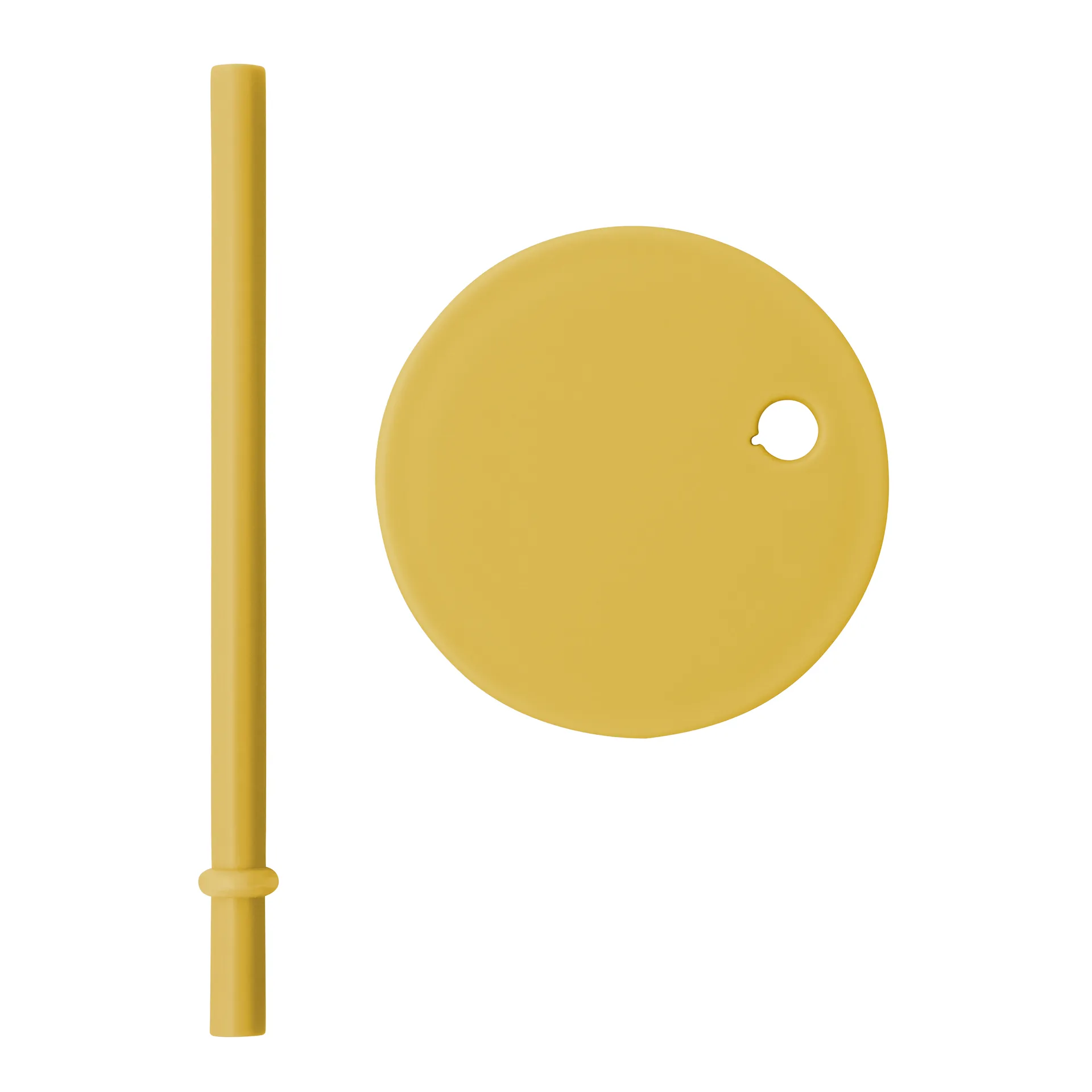 Cannuccia e coperchio Design Letters, Mustard Design Letters