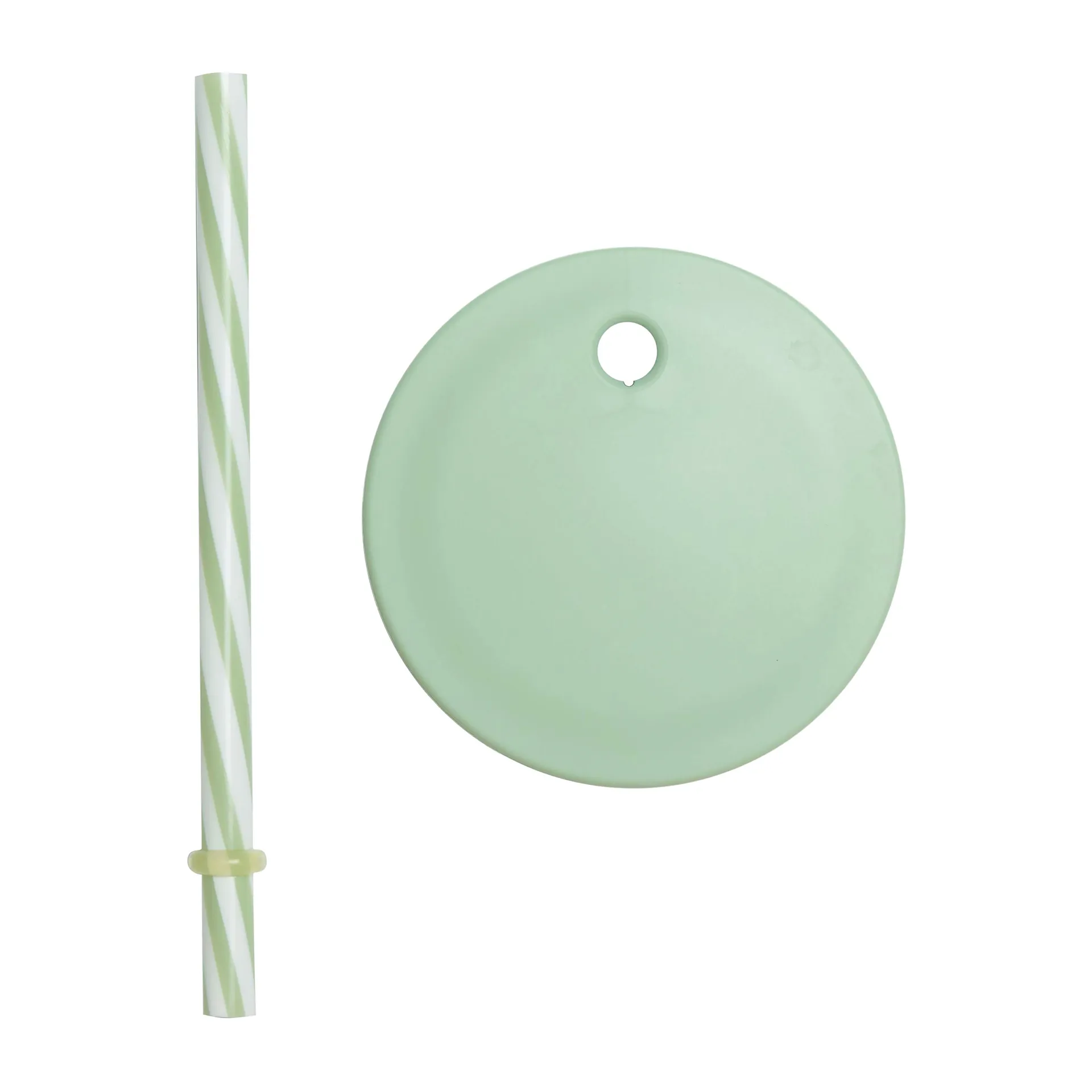 Cannuccia e coperchio Design Letters, Verde Design Letters