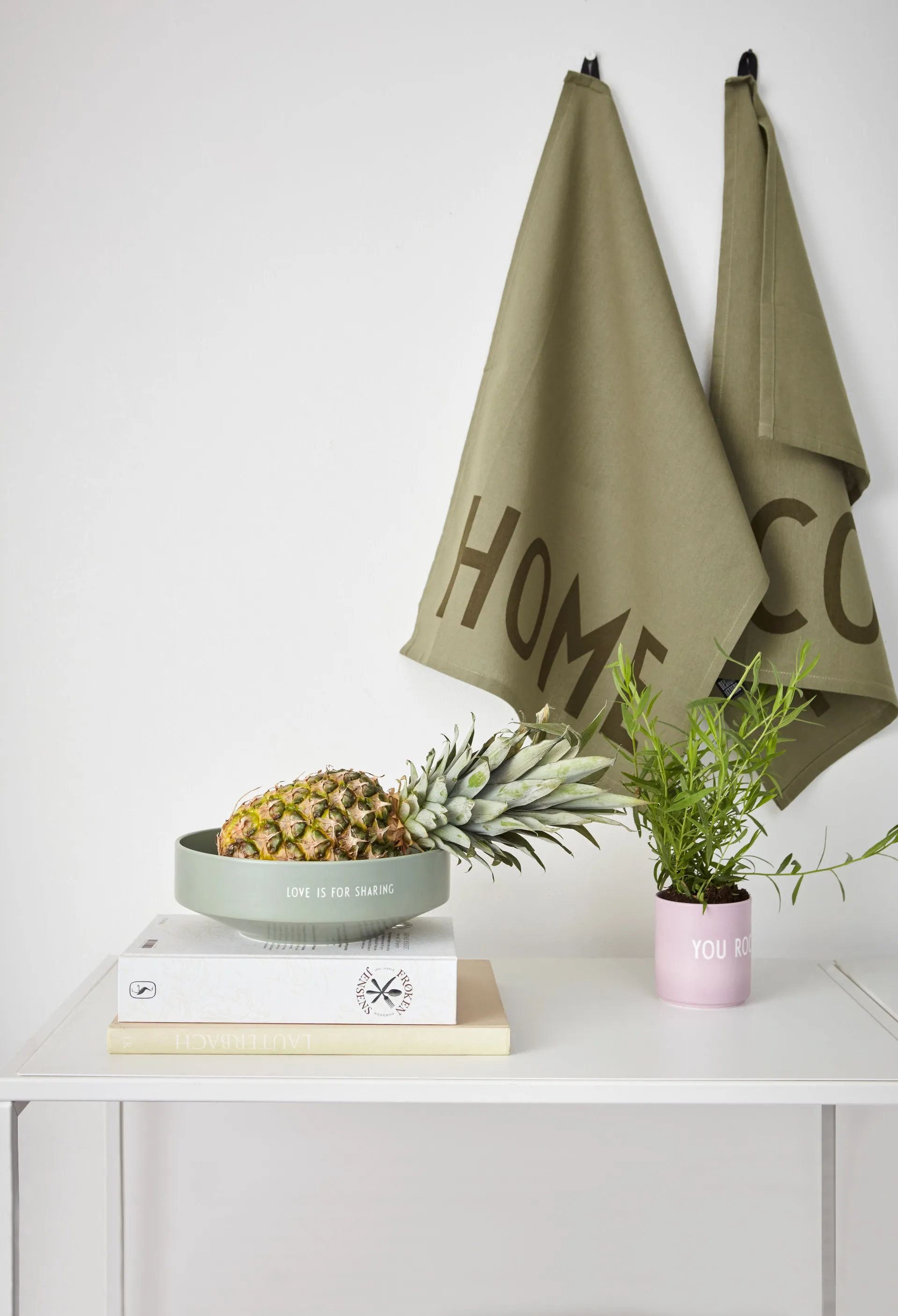 Ciotola media Favourite Design Letters Ø 17,5 cm, Verde Design Letters