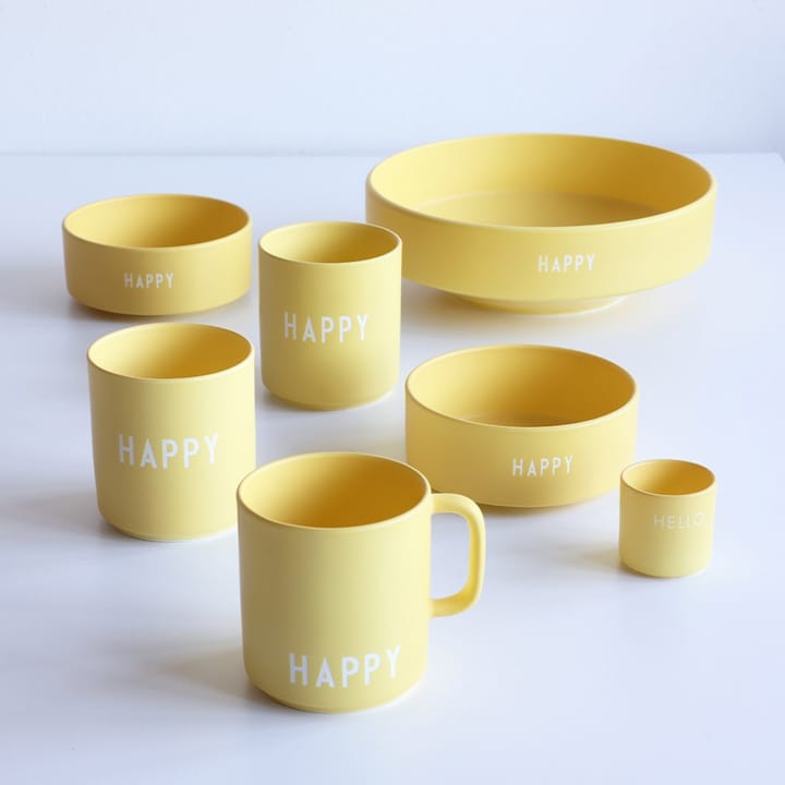 Ciotola per dolci Design Letters Ø12 cm, Giallo Design Letters
