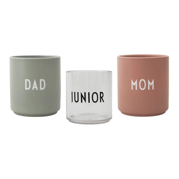 Confezione regalo Design Letters Family - Nude-verde - Design Letters