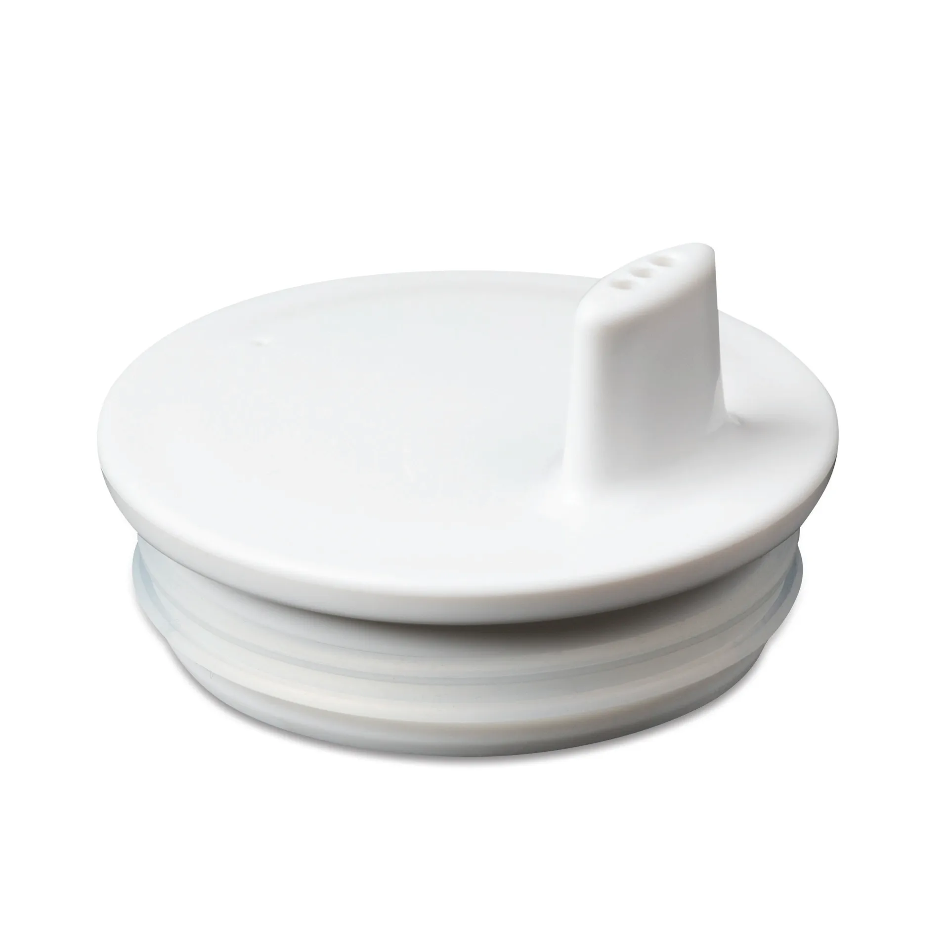 Coperchio a beccuccio per tazza in melammina Design Letters, bianco Design Letters