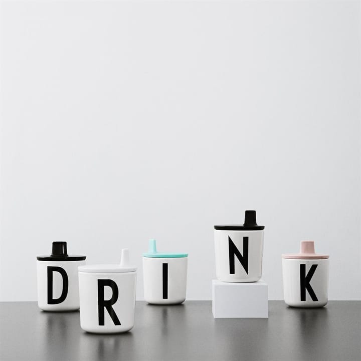 Coperchio a beccuccio per tazza in melammina Design Letters, bianco Design Letters