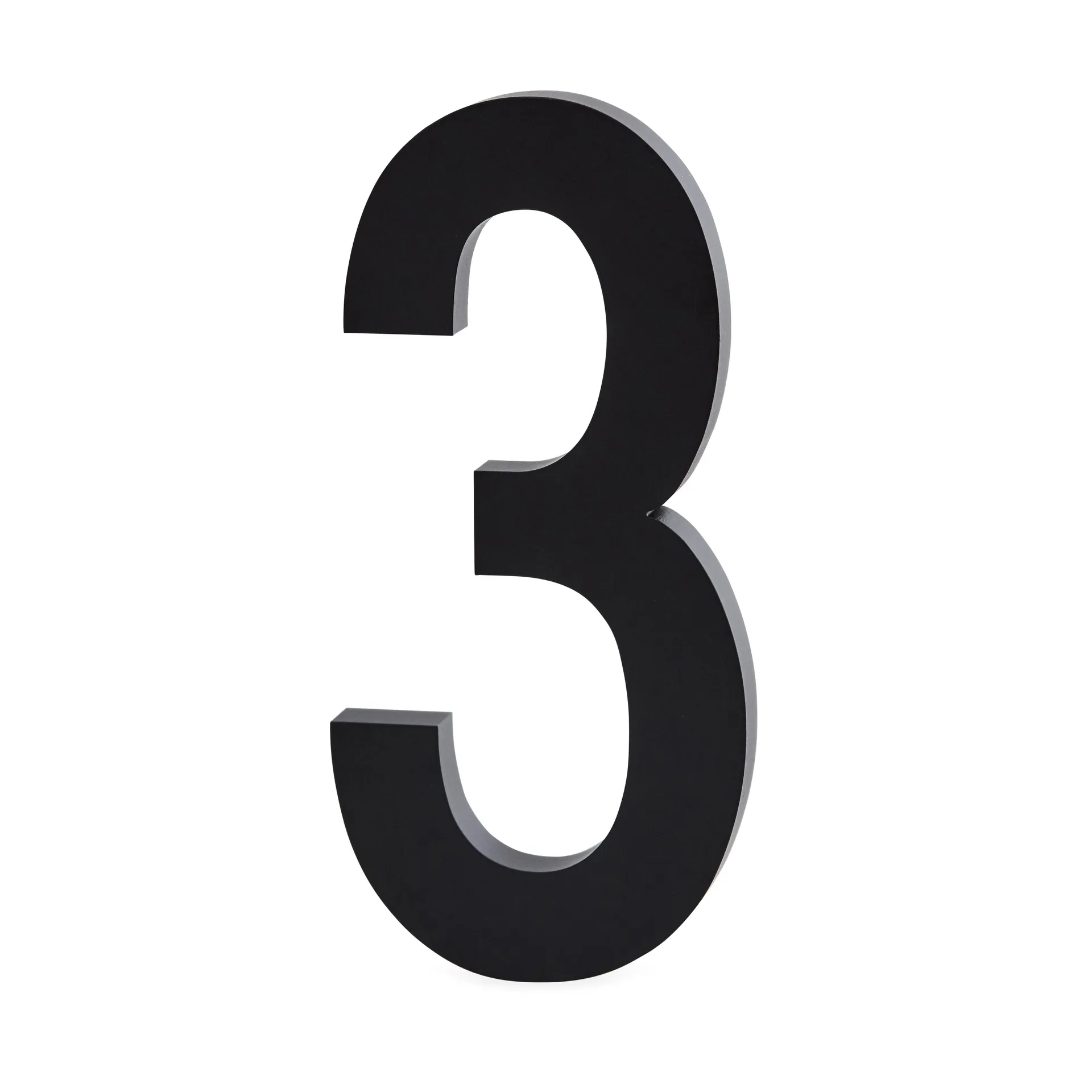 Numeri in alluminio Design Letters 100 mm, 3 Design Letters