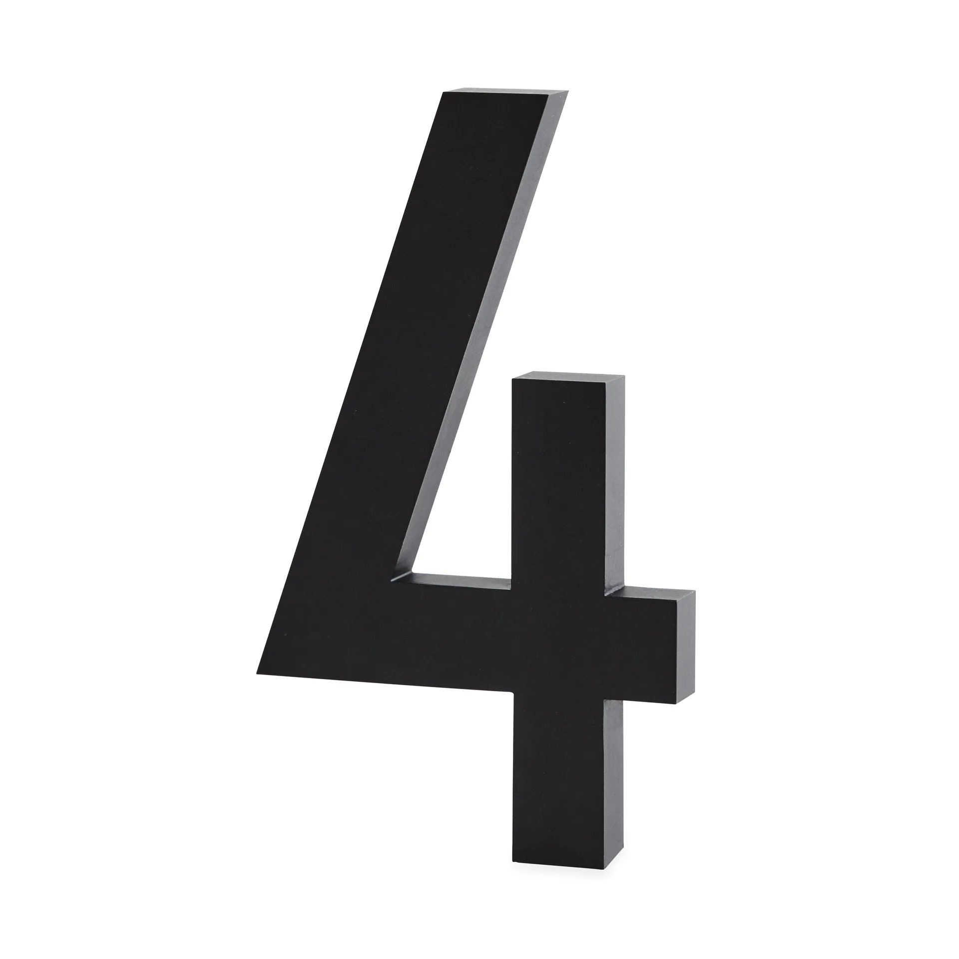 Numeri in alluminio Design Letters 100 mm, 4 Design Letters