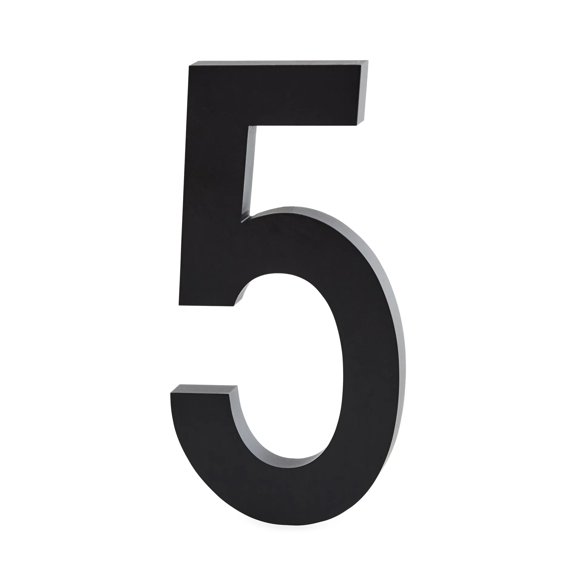 Numeri in alluminio Design Letters 100 mm, 5 Design Letters