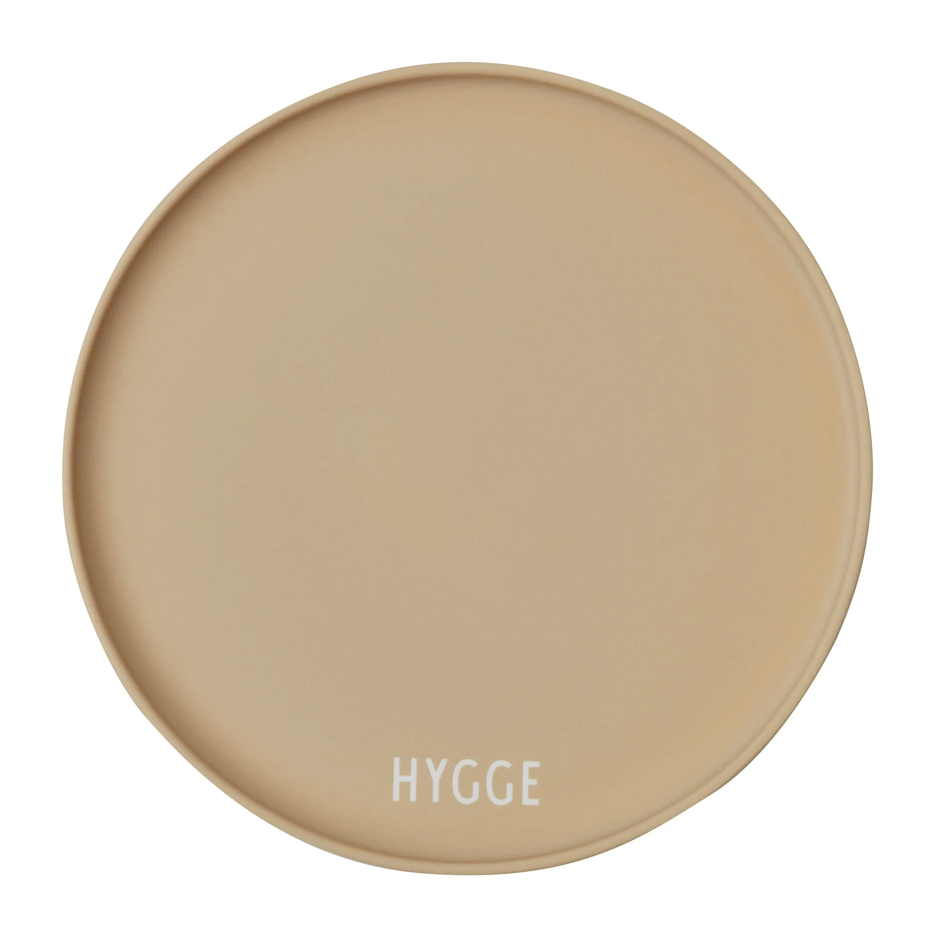 Piatto Favourite Design Letters Ø 22 cm, Hygge-beige Design Letters