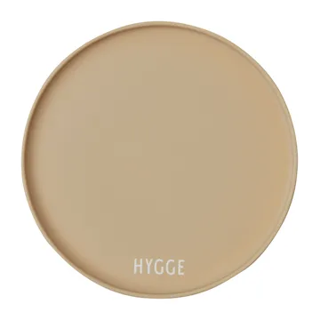 Piatto Favourite Design Letters Ø 22 cm - Hygge-beige - Design Letters