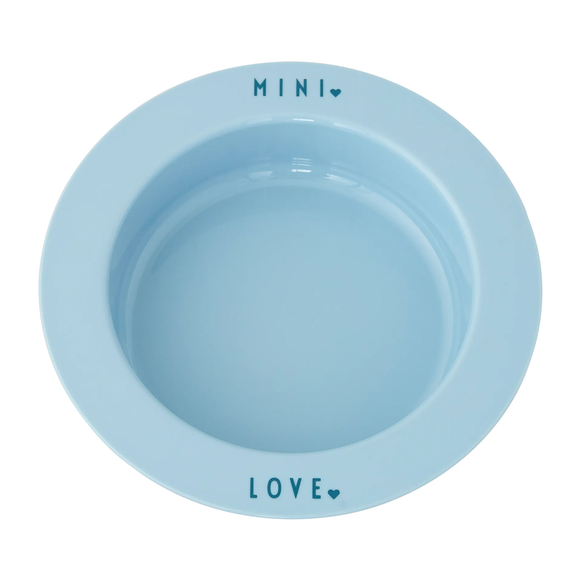 Piatto fondo Favourite mini Design Letters, Light blue-love Design Letters