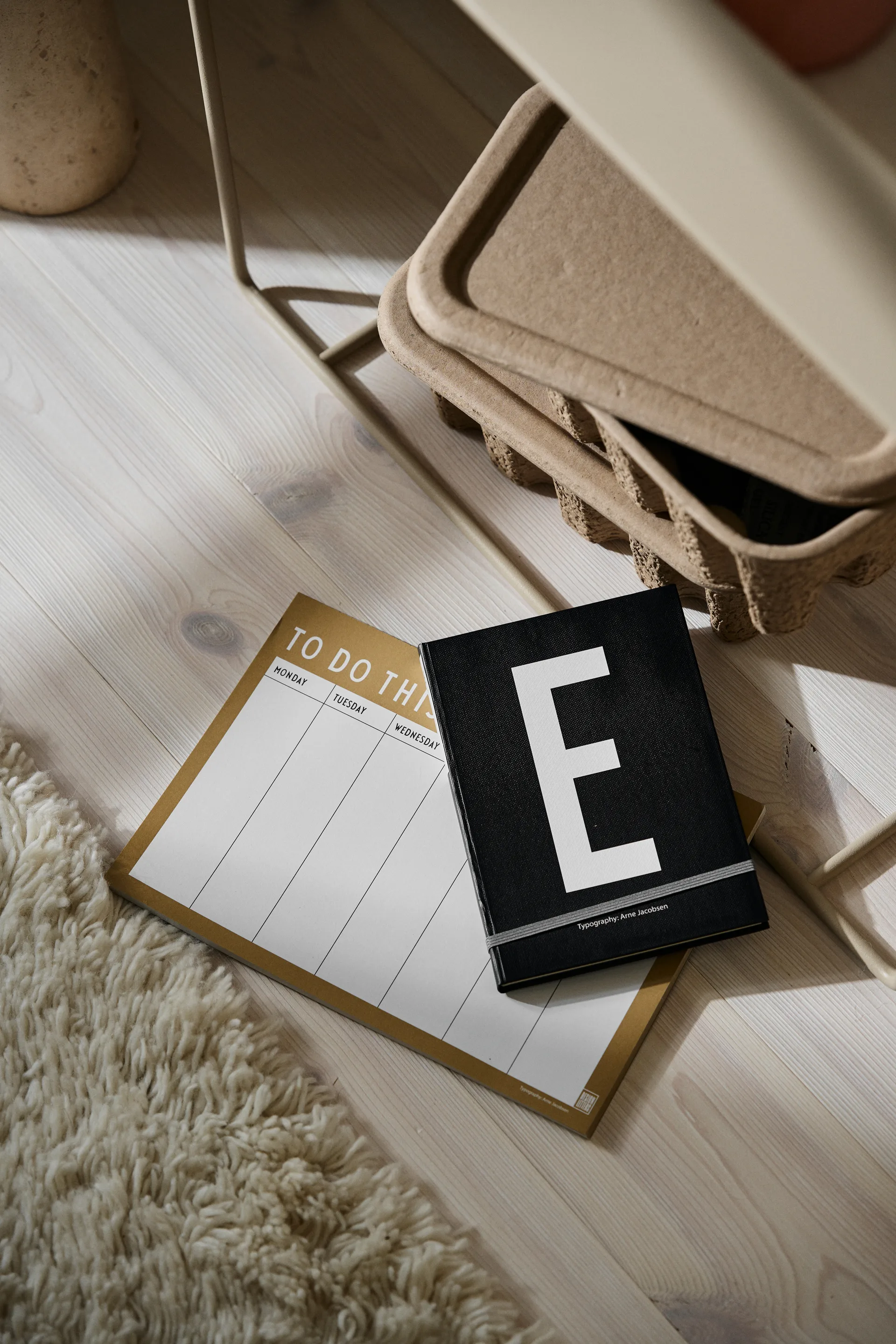 Planner settimanale Design Letters, Beige Design Letters