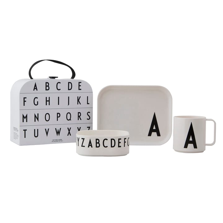 Set di stoviglie per bambini Design Letters - A  - Design Letters