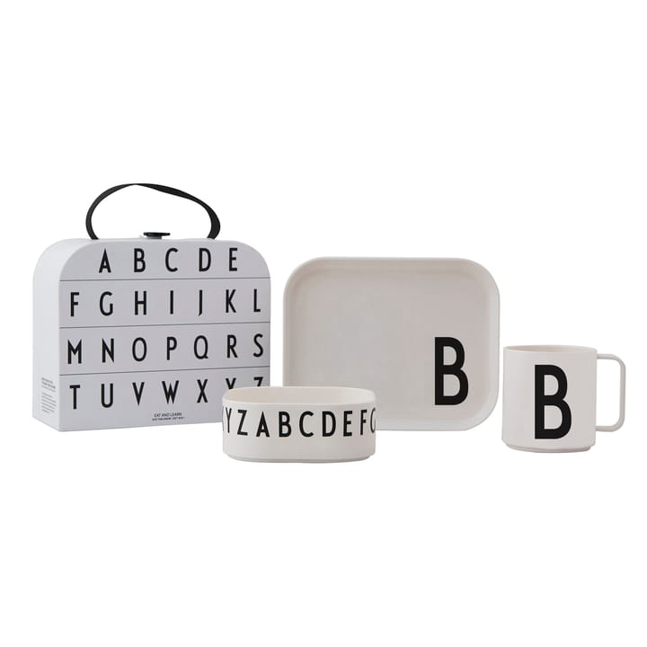 Set di stoviglie per bambini Design Letters - B - Design Letters