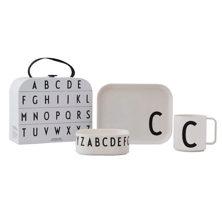 Set di stoviglie per bambini Design Letters - C - Design Letters
