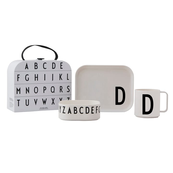 Set di stoviglie per bambini Design Letters - D - Design Letters