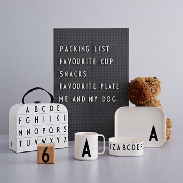 Set di stoviglie per bambini Design Letters - F - Design Letters