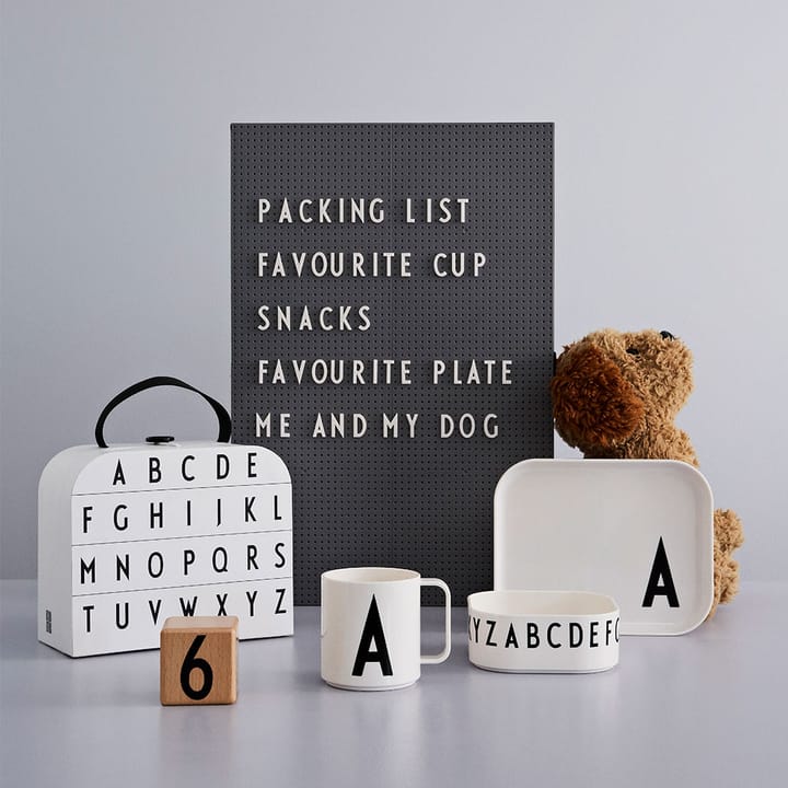 Set di stoviglie per bambini Design Letters, F Design Letters