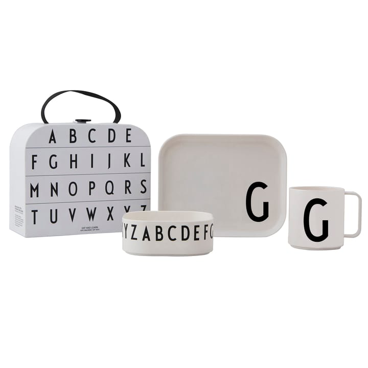 Set di stoviglie per bambini Design Letters - G - Design Letters