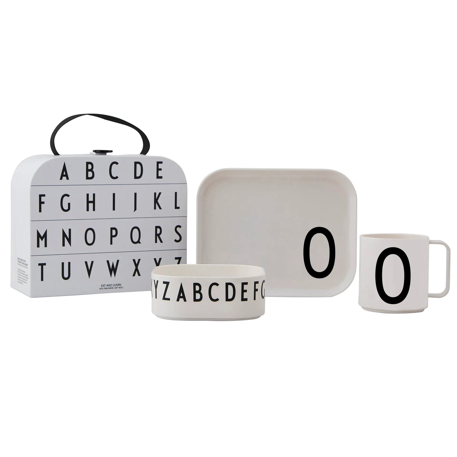 Set di stoviglie per bambini Design Letters, O Design Letters