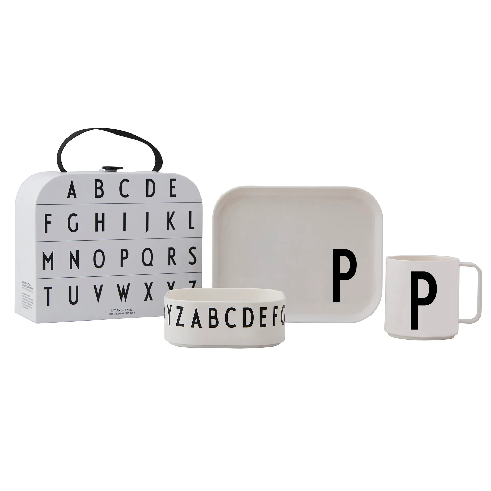 Set di stoviglie per bambini Design Letters, P
​
​ Design Letters