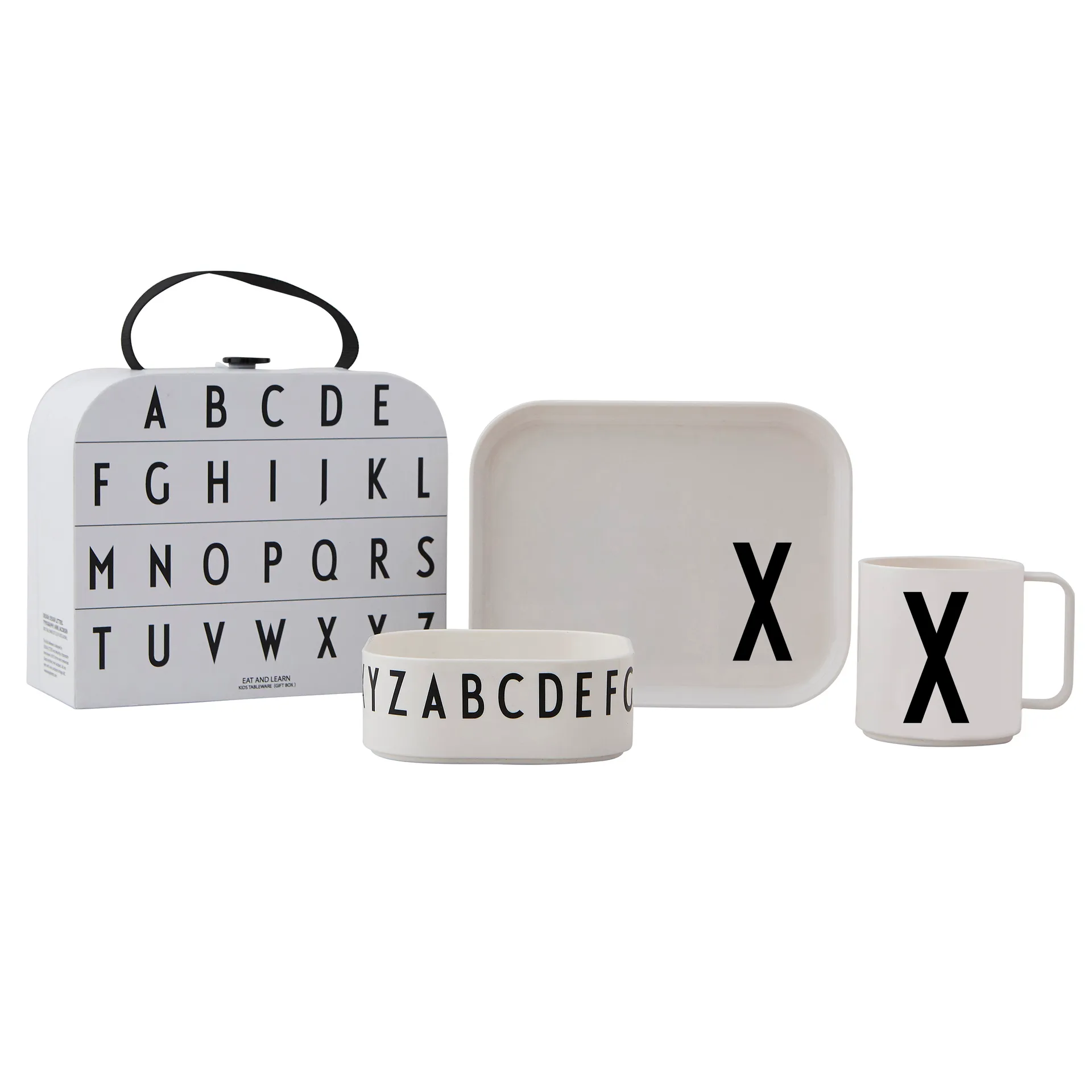 Set di stoviglie per bambini Design Letters, X Design Letters
