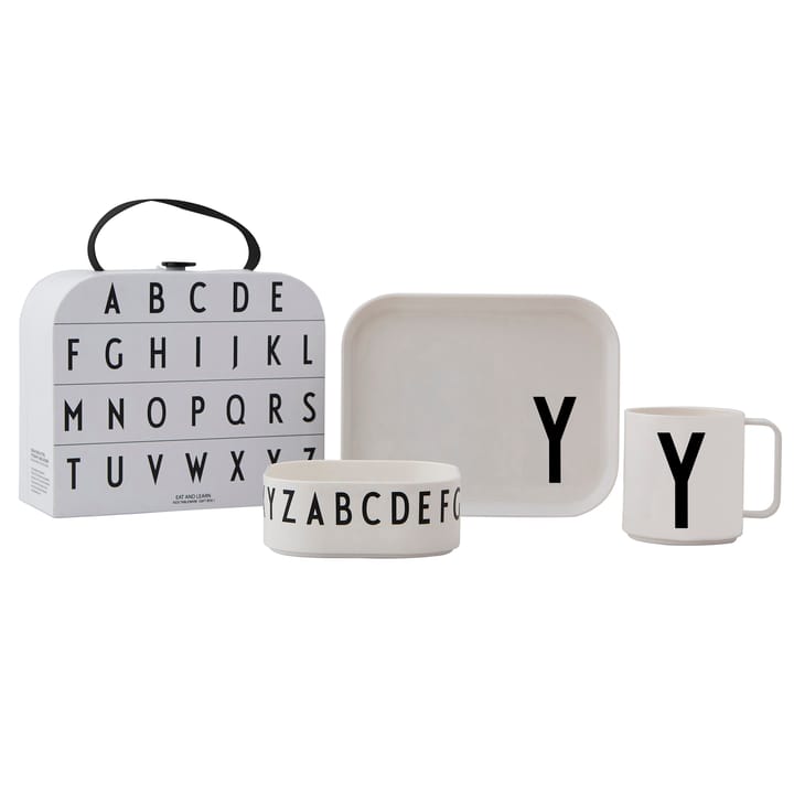 Set di stoviglie per bambini Design Letters - Y - Design Letters