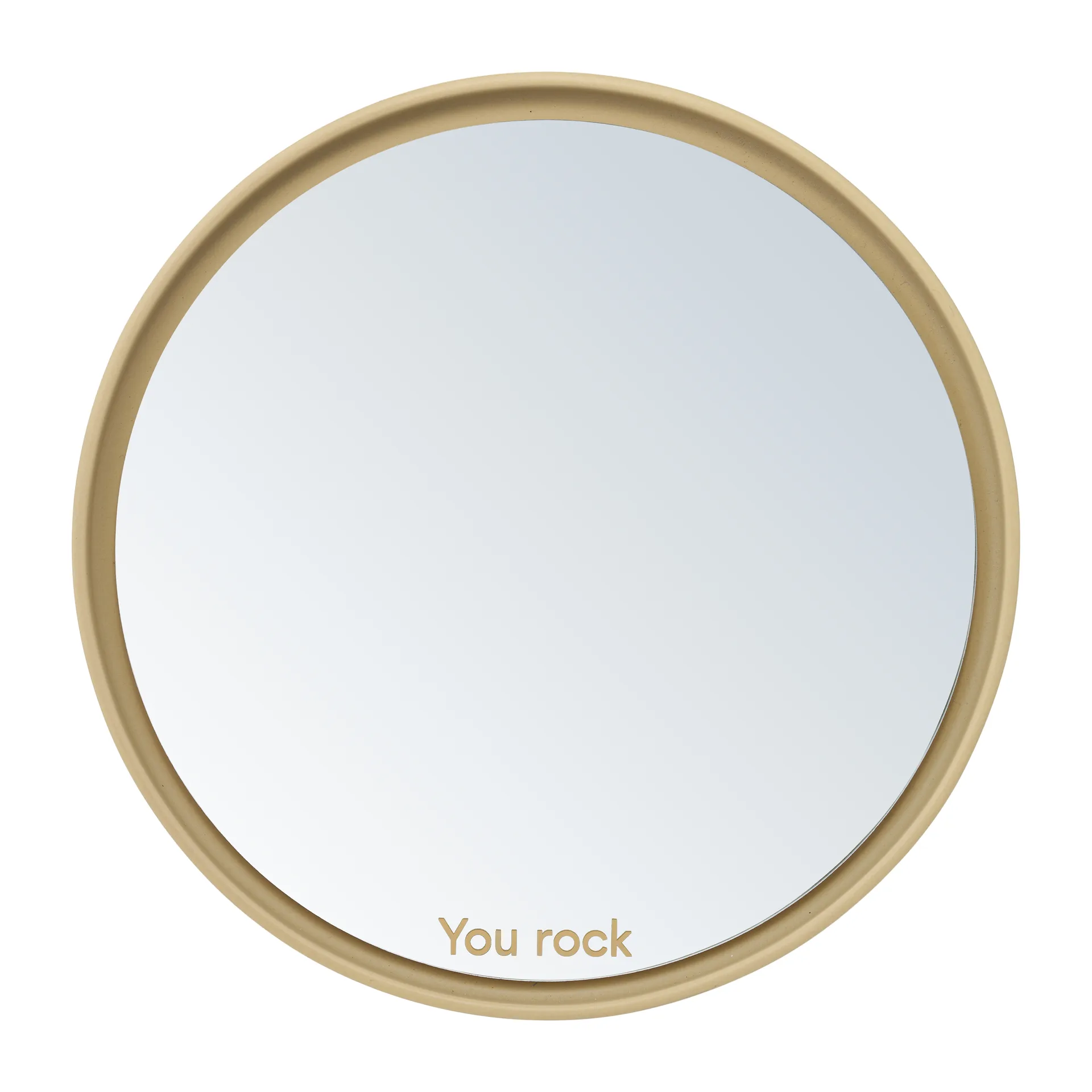 Specchio da tavolo Mirror Mirror Ø 21 cm, Beige Design Letters