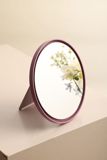 Specchio da tavolo Mirror Mirror Ø 21 cm - Lavanda - Design Letters