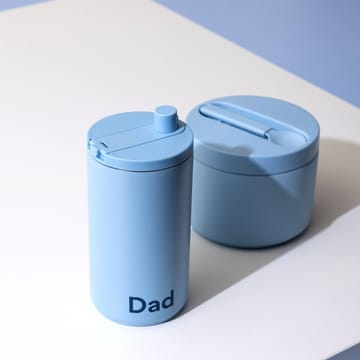 Tazza da viaggio Design Letters 35 cl - Dad-Azzurro  - Design Letters