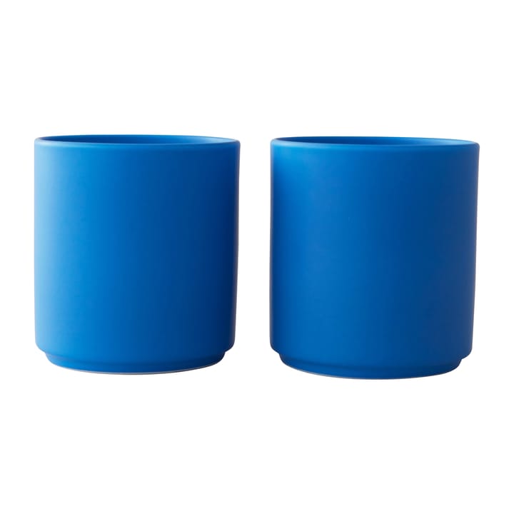 Tazza Design Letters, 25 cl, confezione da 2 - Blu cobalto - Design Letters