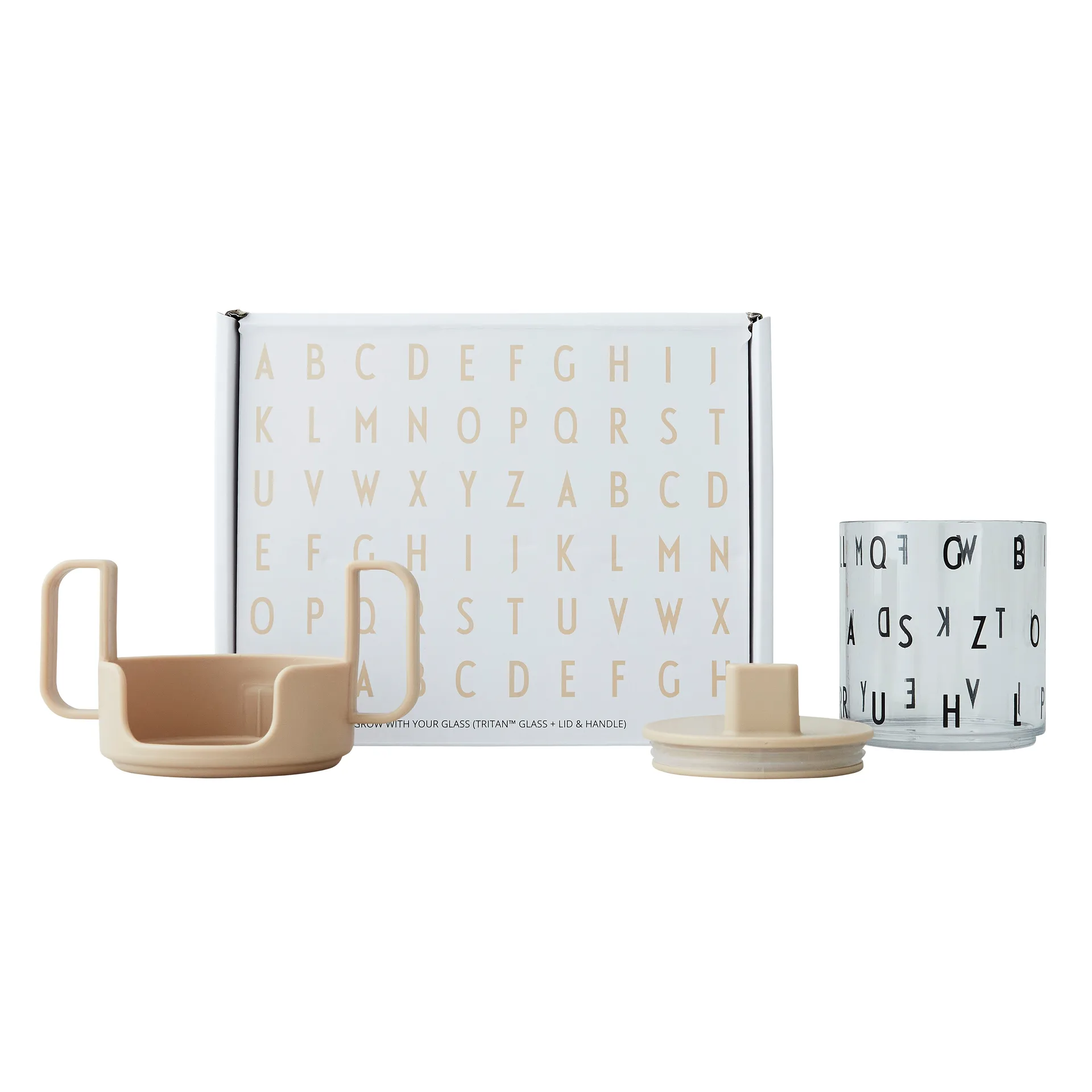 Tazza Grow with your cup, Beige Design Letters