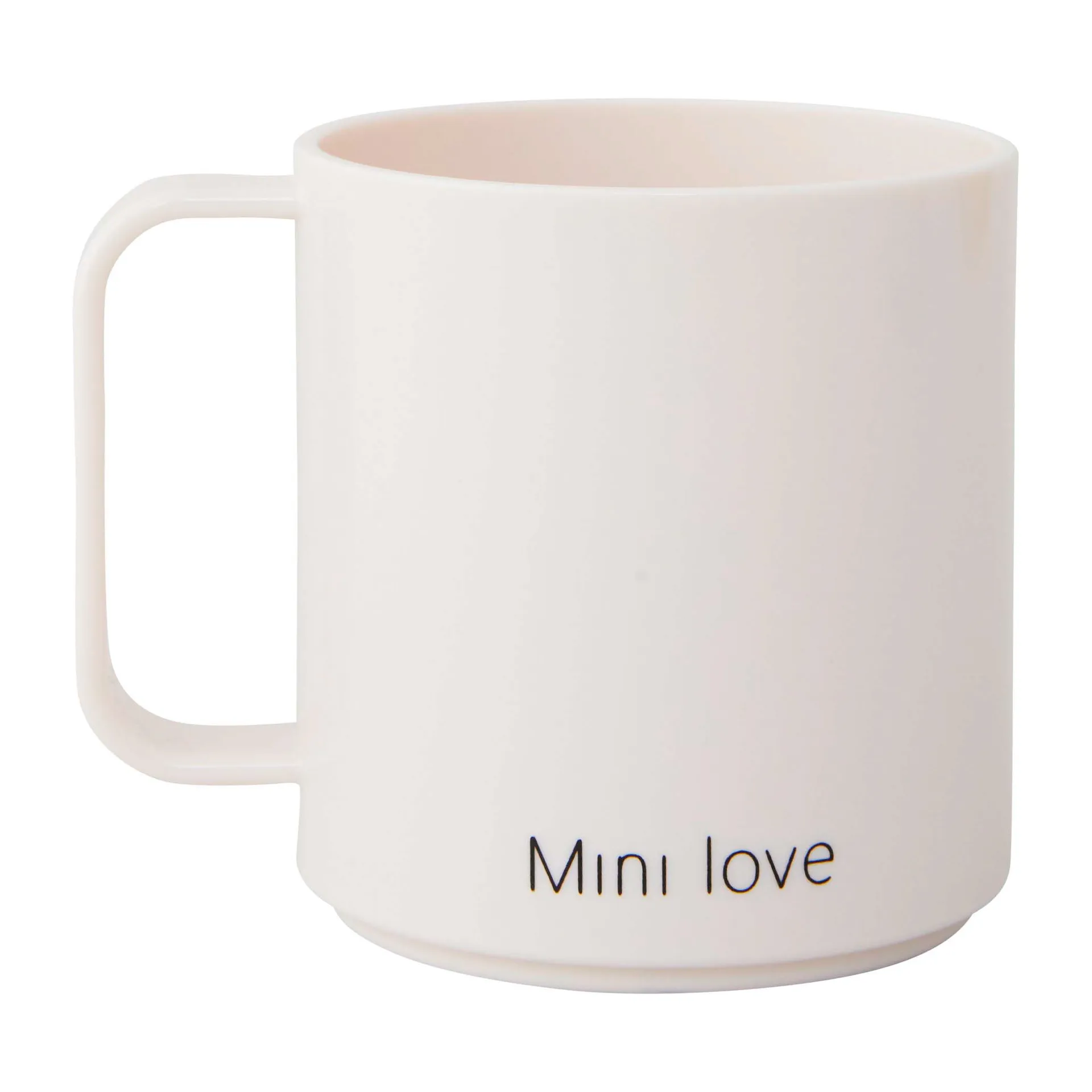 Tazza Mini Love con manico Design Letters, Bianco Design Letters