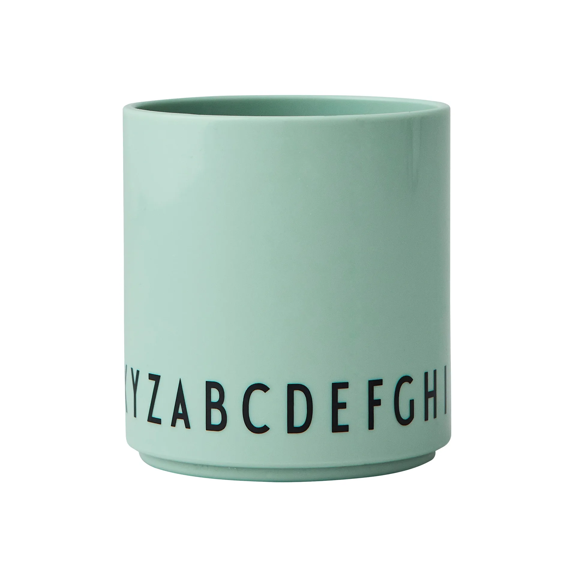 Tazza per bambini Eat & Learn, Verde Design Letters
