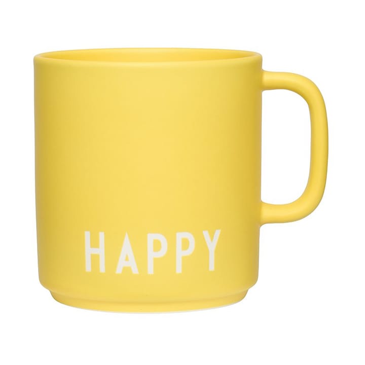 Tazza preferita con manico Design Letters 25 cl - Giallo - Design Letters