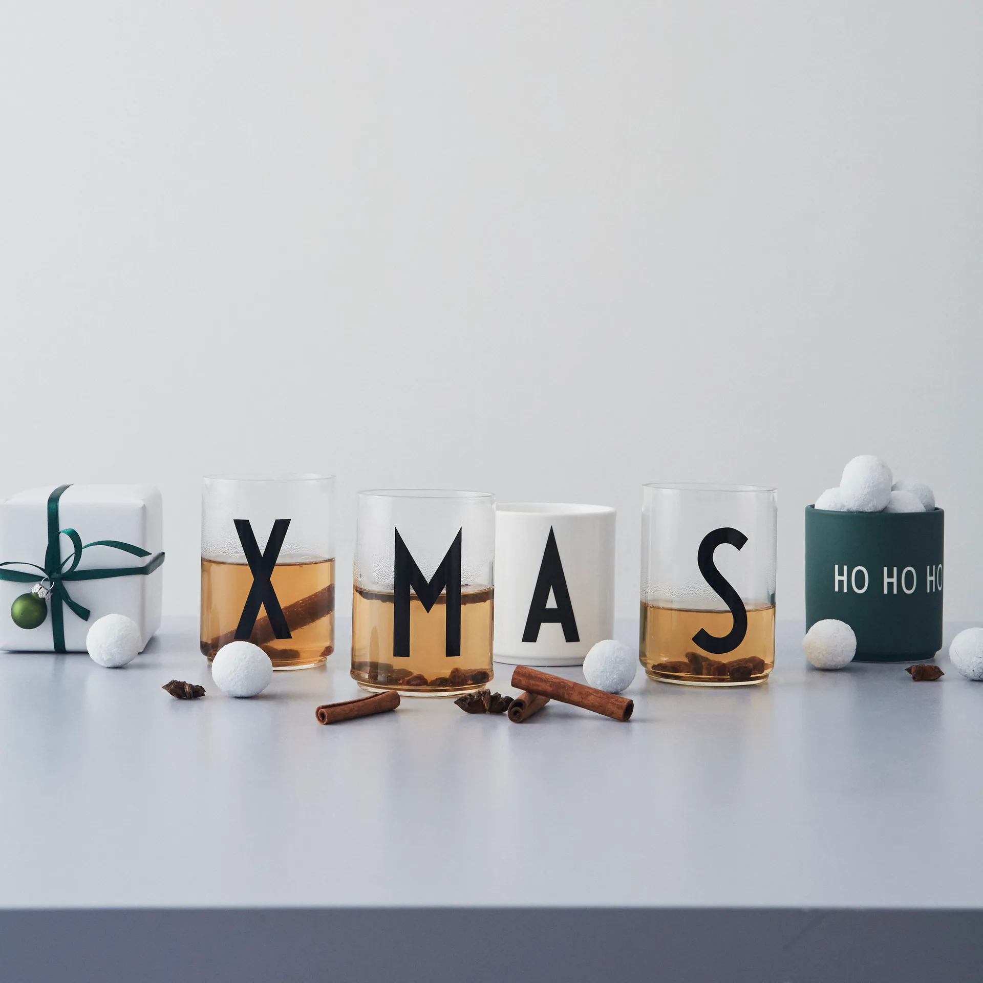 Tazza preferita Design Letters 25 cl, Ho ho ho-dark green Design Letters